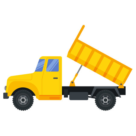 Illustration for construction machinery vehicle dump truck.のイラスト素材