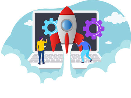 Business Startup conceptのイラスト素材