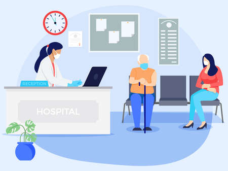 Vaccination Centerのイラスト素材