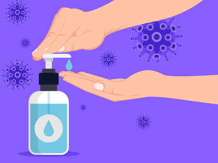 Hand Sanitizerのイラスト素材