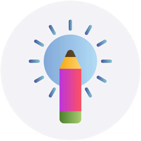 Gradient color icon for creative design.のイラスト素材