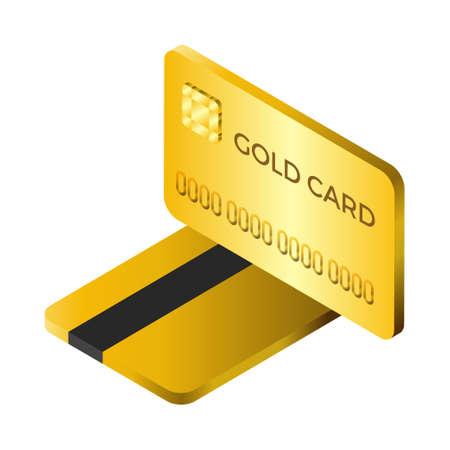 Credit card - Isometric 3d illustration.のイラスト素材