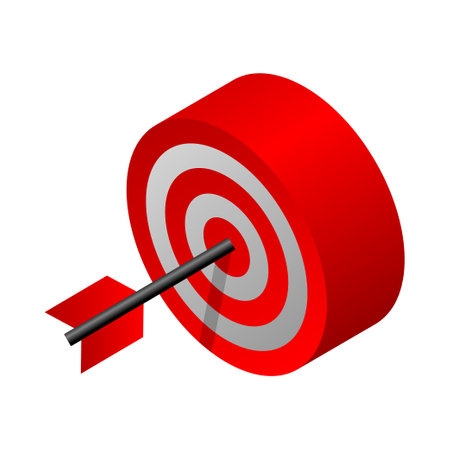 Target - Isometric 3d illustration.