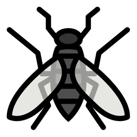 Filled outline icon for fly bug.のイラスト素材