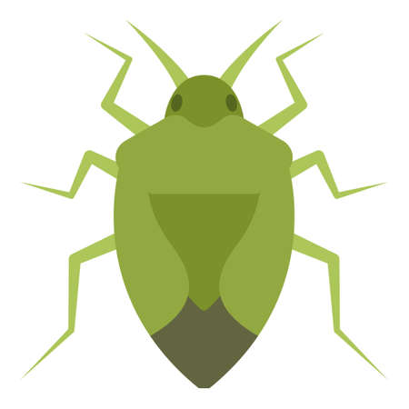 Flat color icon for stink bug.のイラスト素材
