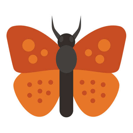Flat color icon for butterfly.のイラスト素材