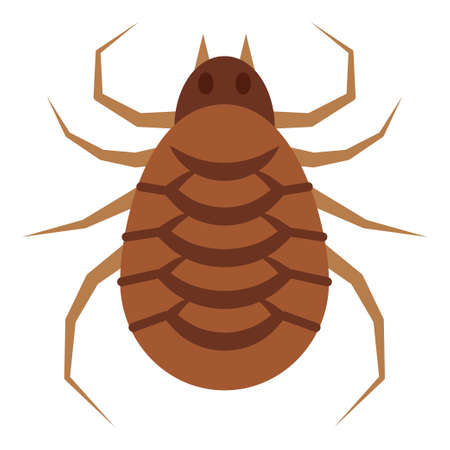 Flat color icon for cat flea.のイラスト素材