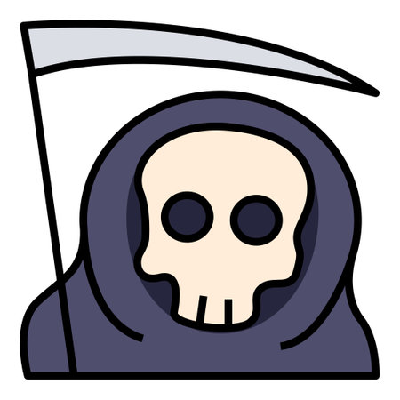 Filled outline icon for reaper.のイラスト素材