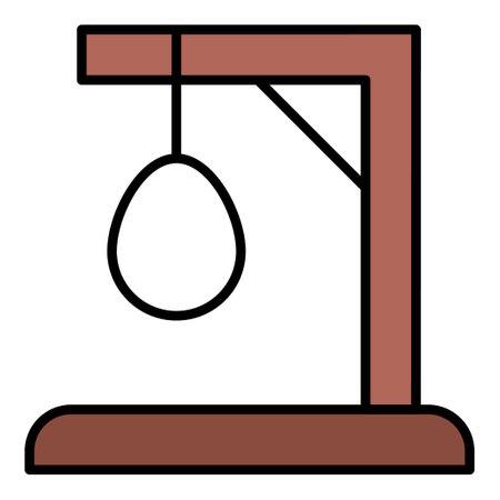 Filled outline icon for punishment.のイラスト素材