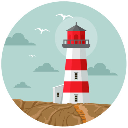 Light house landscape.のイラスト素材