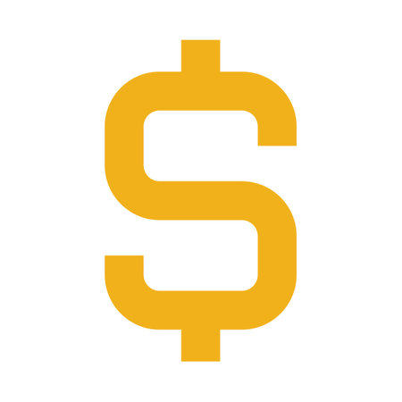 Dollar - Flat color icon.のイラスト素材
