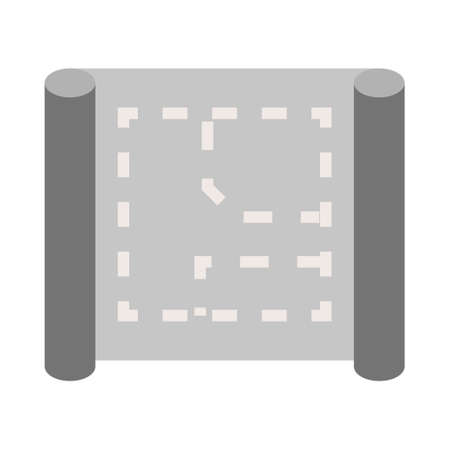 Blueprint - Flat color icon.のイラスト素材