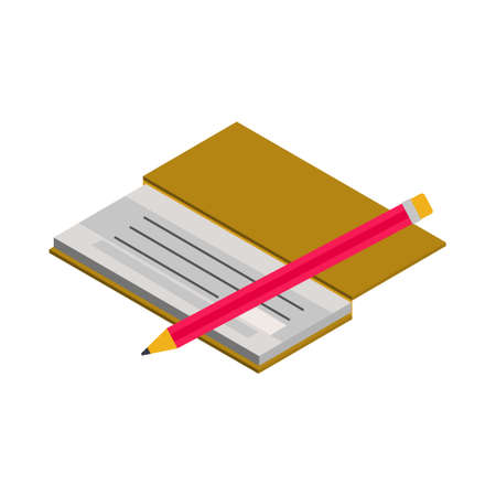 Cheque - Isometric 3d illustration.のイラスト素材