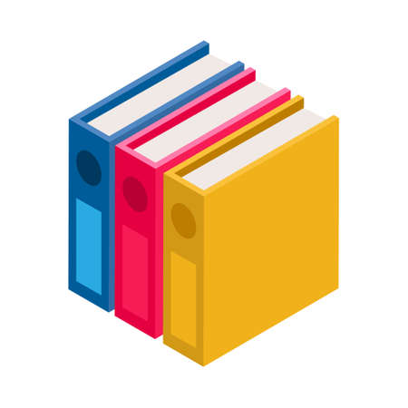 Document Files - Isometric 3d illustration.のイラスト素材