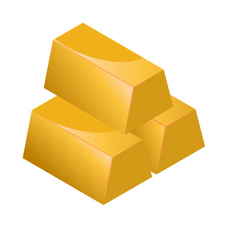 Gold - Isometric 3d illustration.のイラスト素材