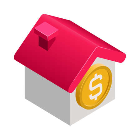 Bank - Isometric 3d illustration.のイラスト素材