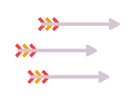 Three arrows icon element illustration.