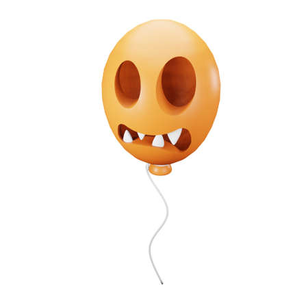 Balloon 3d rendering isometric icon.のイラスト素材