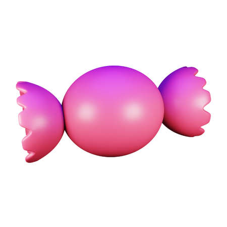 Candy 3d rendering isometric icon.のイラスト素材
