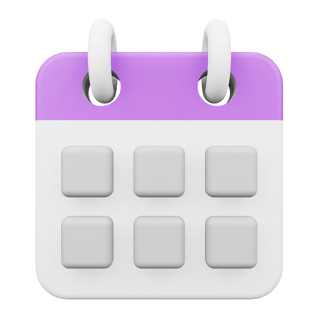 Calendar 3D rendering isometric icon.のイラスト素材