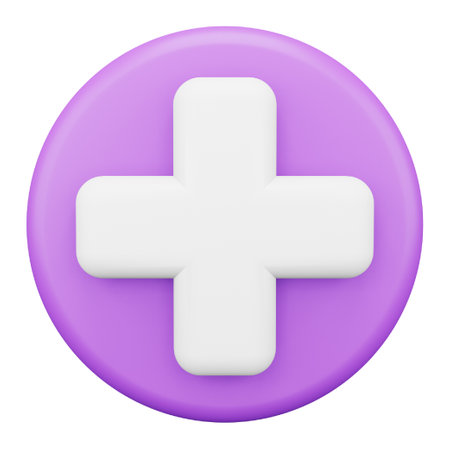 Cross 3D rendering isometric icon.のイラスト素材