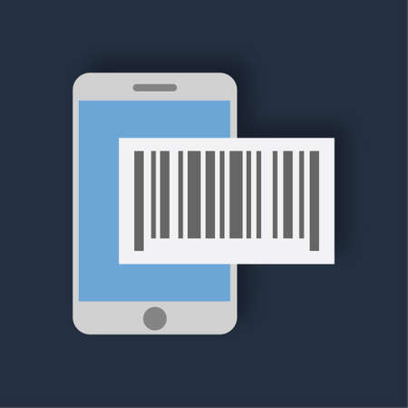 Barcode Scan - Flat color icon.のイラスト素材