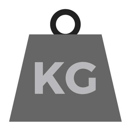 Weight - Flat color icon.のイラスト素材
