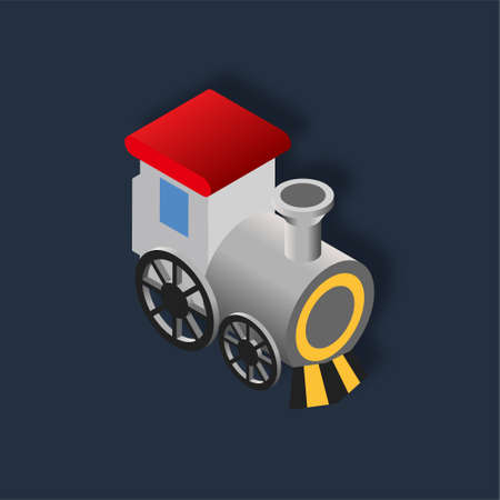 Train - Isometric 3d illustration.のイラスト素材