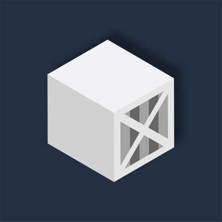 Secure Package - Isometric 3d illustration.のイラスト素材