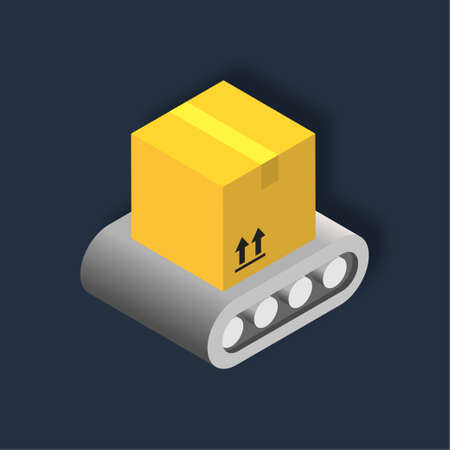 Crane - Isometric 3d illustration.のイラスト素材