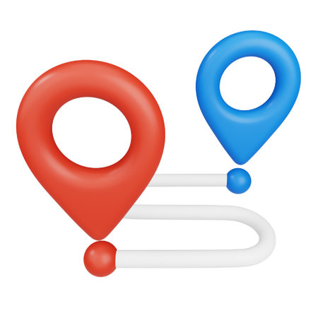 Location gps 3d rendering isometric icon.のイラスト素材