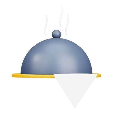 Hotel service 3d rendering isometric icon.のイラスト素材