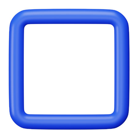 Button stop 3d rendering isometric bold line icon.のイラスト素材