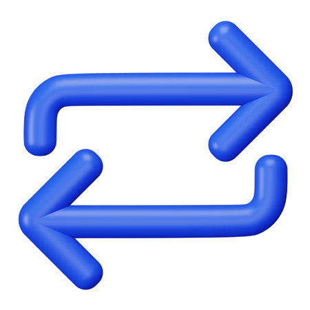 Repeat 3d rendering isometric icon.のイラスト素材