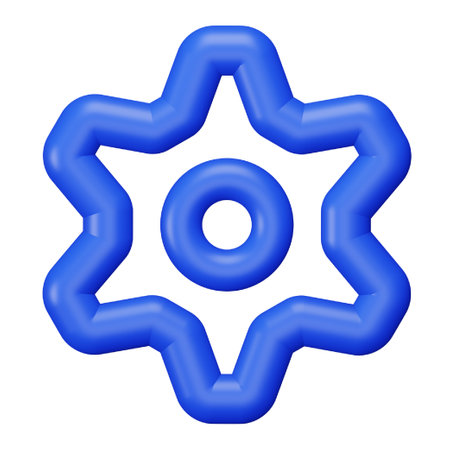 Settings 3d rendering isometric icon.のイラスト素材