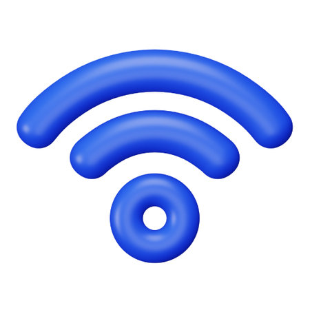 Wifi 3d rendering isometric icon.のイラスト素材
