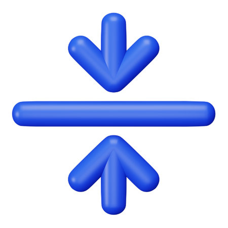 Vertical align 3d rendering isometric icon.のイラスト素材