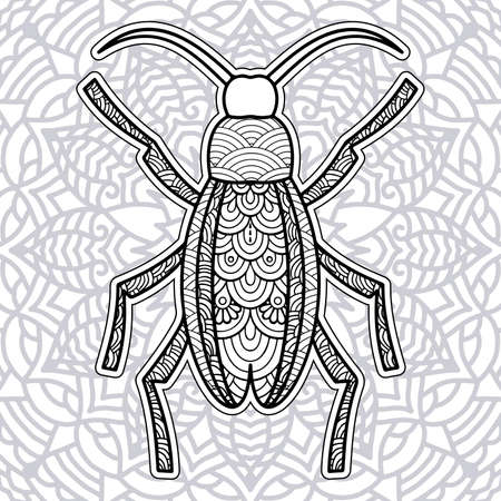 Insect Mandala coloring pages.
Stress Relieving Animals Designsのイラスト素材