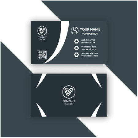Modern simple business card template, Creative and Clean identity Card Vector.のイラスト素材