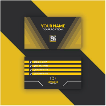 Modern Creative and Clean Business Card Template. Flat Style Vector Illustration. Stationery Designのイラスト素材