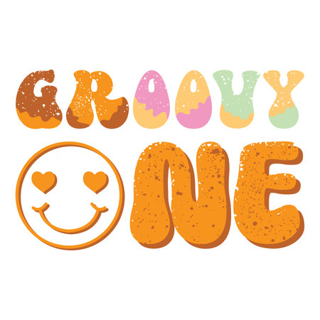 Cute hand drawn lettering. Grunge vector illustration.のイラスト素材