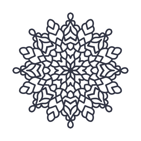 Snowflake vector icon. Snowflake vector icon. Snowflake vector iconのイラスト素材