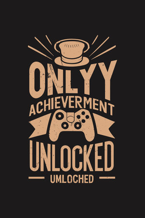 vintage gaming t shirt designのイラスト素材