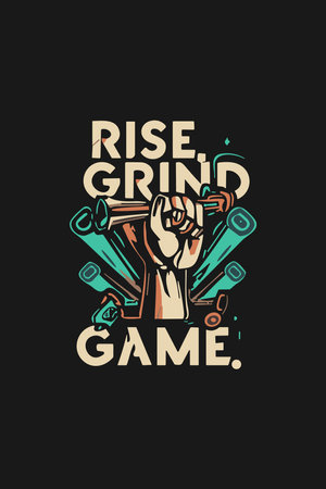 vintage gaming t shirt designのイラスト素材