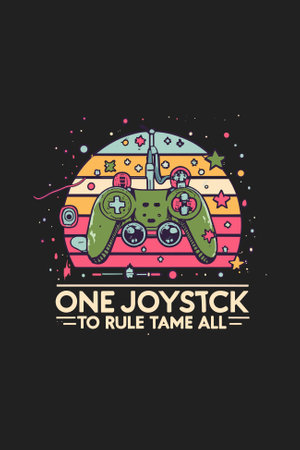 vintage gaming t shirt designのイラスト素材