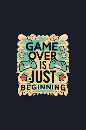 vintage gaming t shirt designのイラスト素材