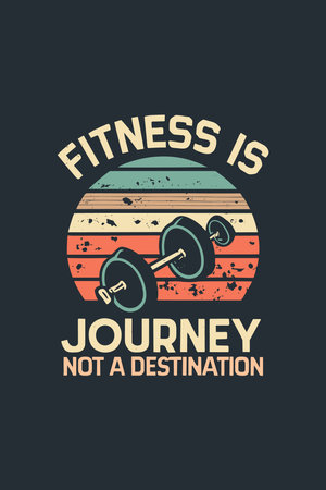 vector gym vintage t shirt designのイラスト素材