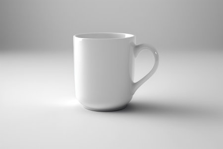 Mug Mockup 3D Illustration Mockup Scene on Isolated Backgroundの素材