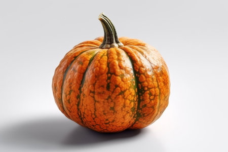 Pumpkin isolated on white background. Close-up. Studio shot.の素材