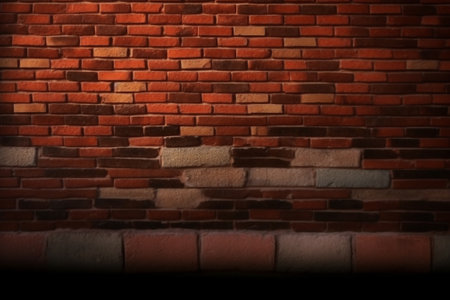 Brick wall background. Red brick wall texture. Brick wall backgroundの素材